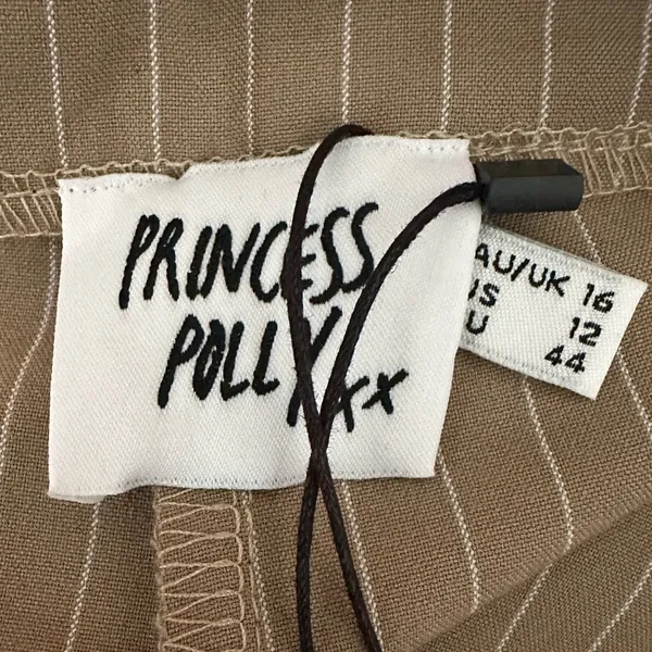 Princess Polly Titius Pants Beige Petite Size 12 - Image 7