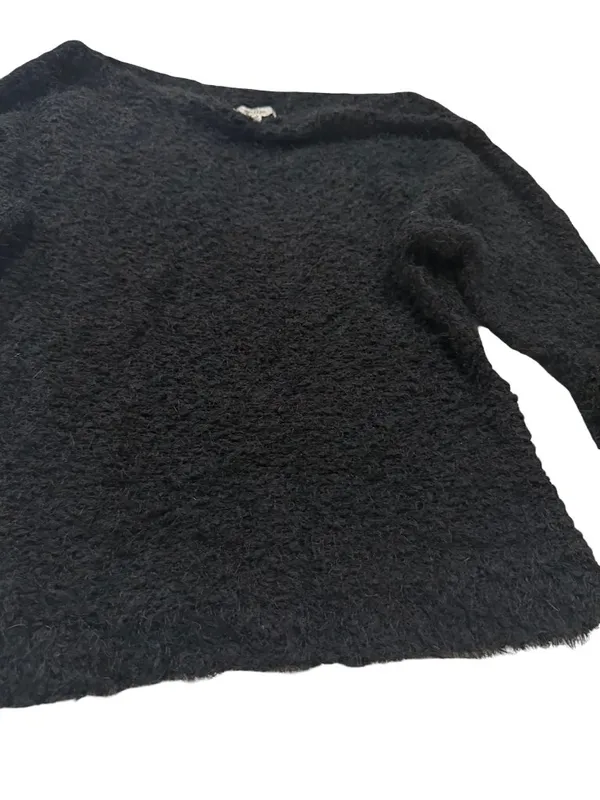 Maurices Black Boucle Boat Neck Dolman Sleeve Pullover Sweater Off Small Women's - Image 7