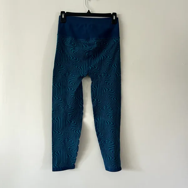 Free People Movement High-Rise Ankle Free Throw Jacquard Leggings Size L - Image 5