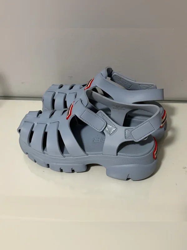 Hunter Light Blue Chunky Fisherman Sandals - Image 4