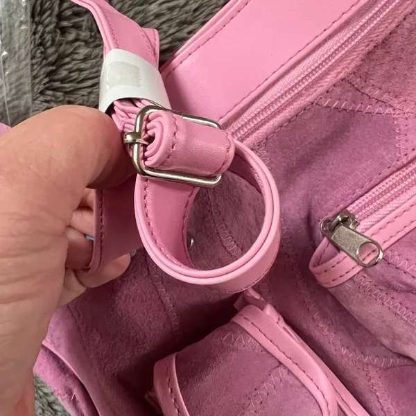 New Retro Pink Suede‎ Haband Purse with Pocket - NWT - Image 7