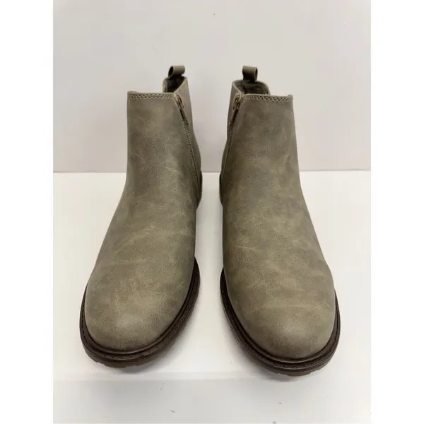 White Mountain Boots Chelsea Style Size 8.5 Womens Taupe Side‎ Zip Booties - Image 4