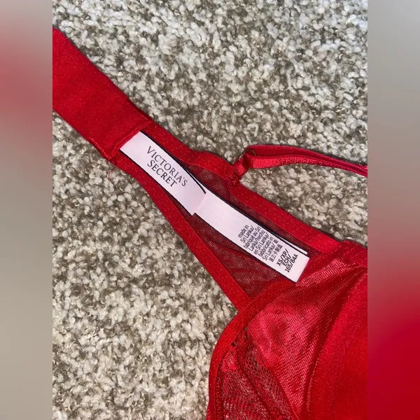VS Red Lace Teddy Lingerie - Image 2