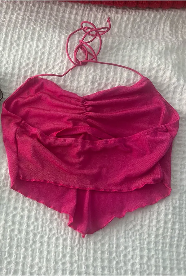SheIn pink strapless going out top - Image 2