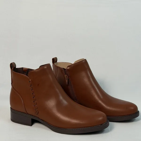 Easy‎ Spirit Size-9 M Women's Lorand Brown Block Heel Casual Booties - Image 4