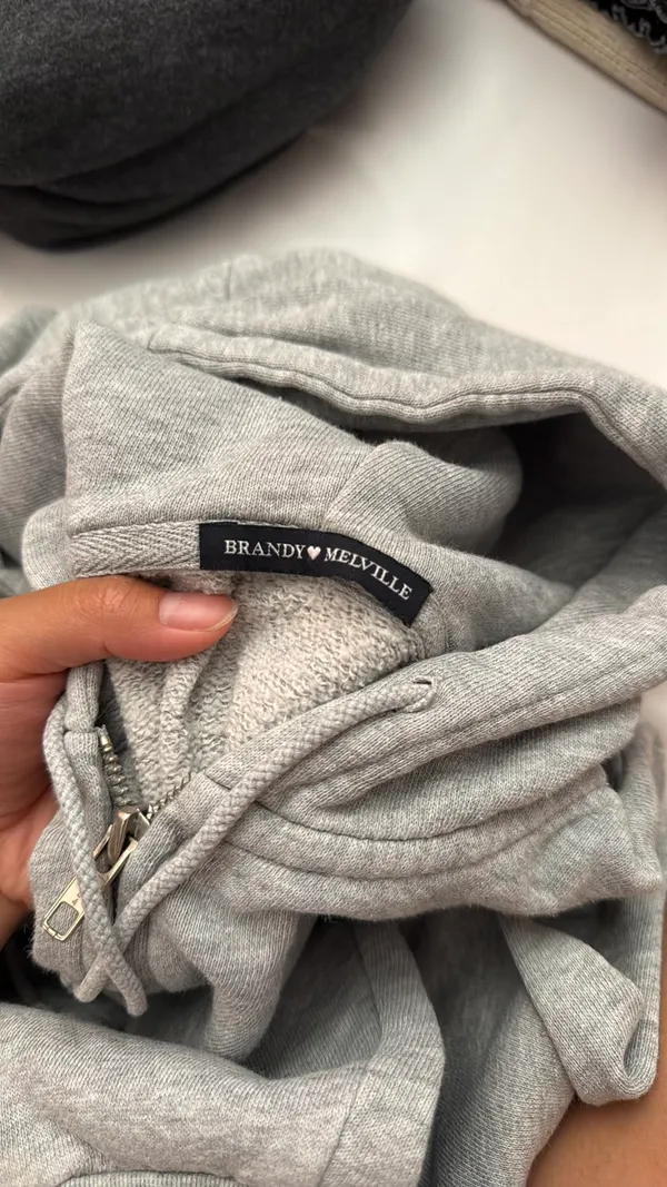 Brandy Melville Jacket Zip-Up Cropped - Image 4