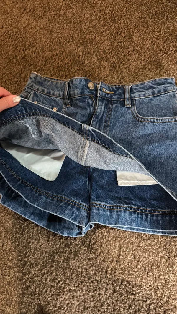 PRINCESS POLLY DENIM SKORT - Image 4