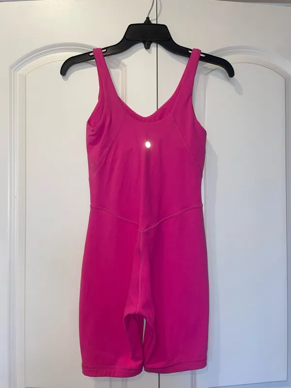 Lululemon Sonic Pink Align Onesie 8" - Image 4