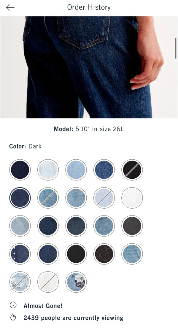 Abercrombie Mid-Rise Straight Jeans - Image 5