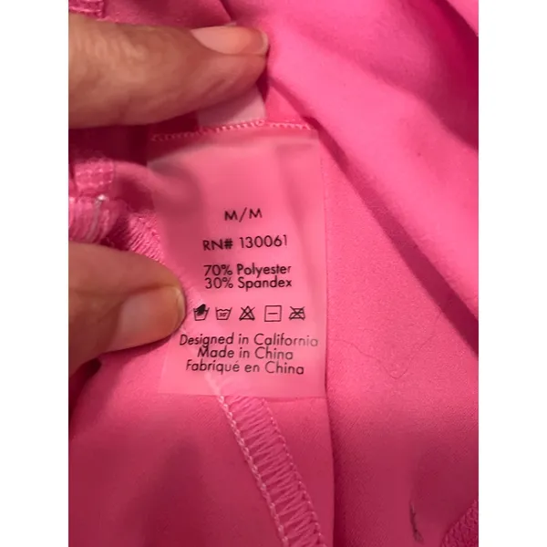 L’Space Ace Jumpsuit Women’s Medium Pink Cutout Strappy One Piece Activewear - Image 7