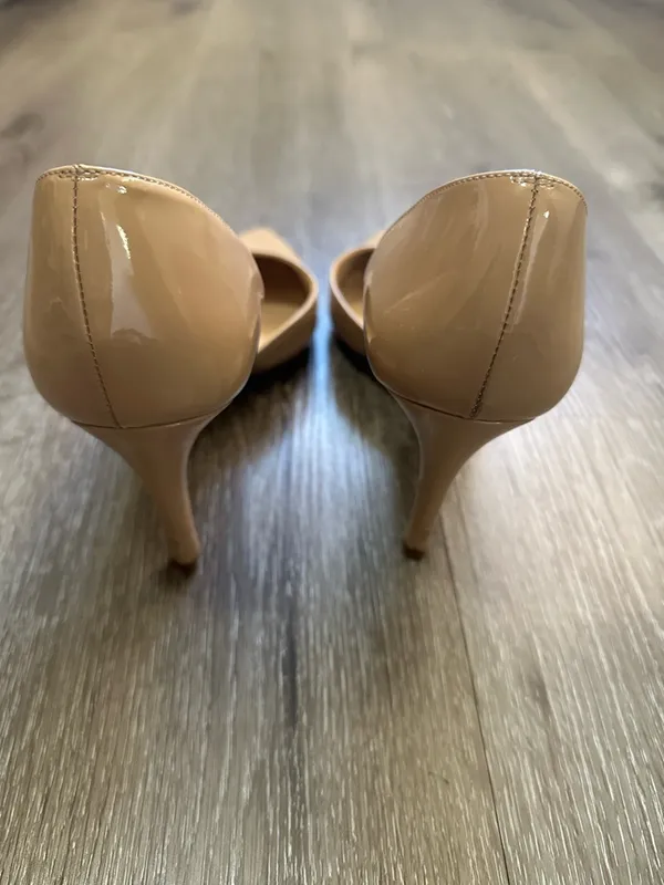 LK Bennett Nude Patent D'Orsay Pointed-Toe Pumps - Image 5