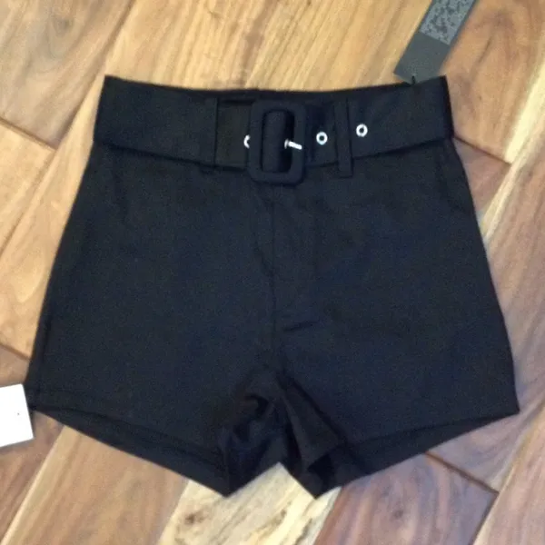 NWT - Storets  Britta Belted Black Shorts - Image 2