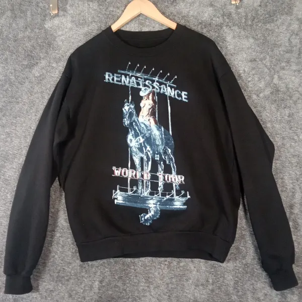 Beyonce Renaissance World Tour 2023 Crewneck Pullover Sweatshirt Womens M - Image 2