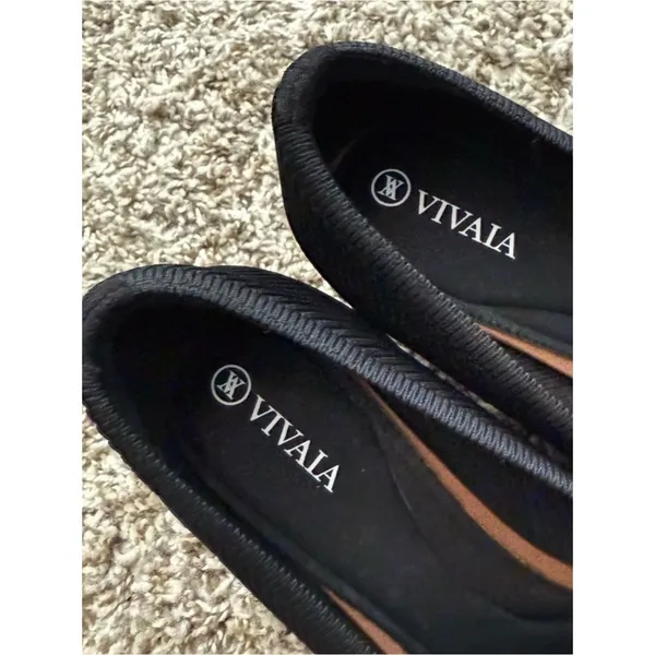 Vivaia Melody 2.0 Square Toe Chunky Heels Deep Ebony Women's 38.5 Knit Ribbed - Image 9