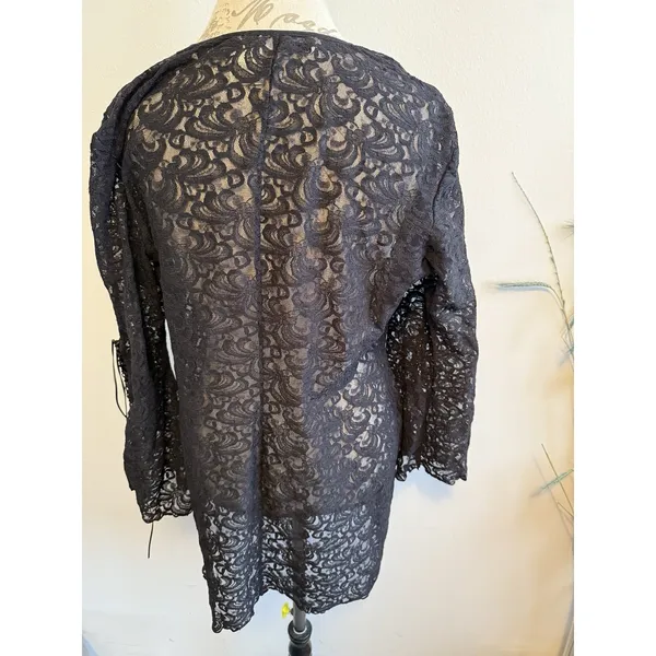 Delicates Black Lace top‎ Size Xl - Image 4