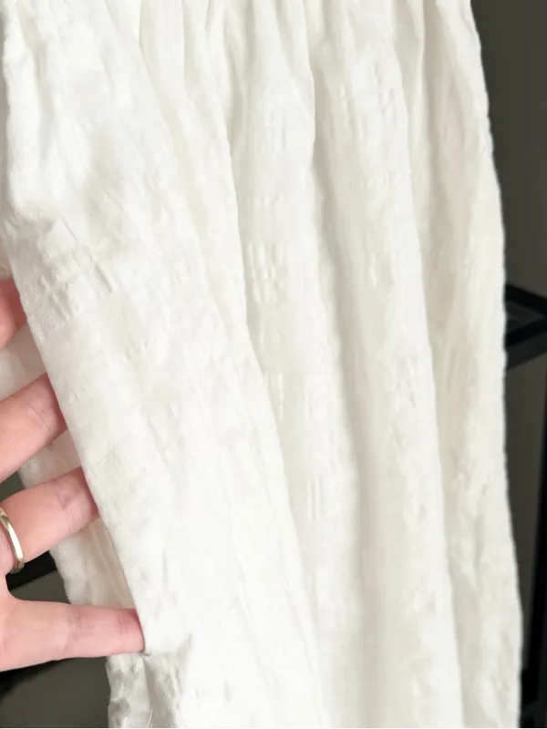 NWT Madewell Sophia Midi Dress in Seersucker Check - Image 4