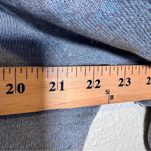 Smartwool Grey Merino Wool Blend V Neck Sweater Womens L Pullover Fall Casual - Image 5