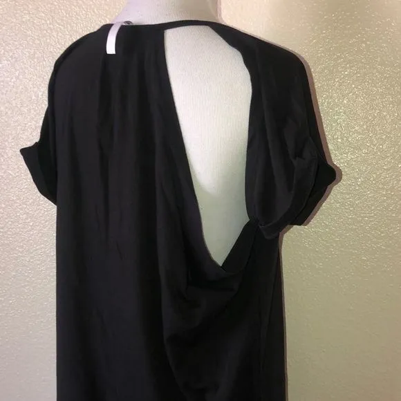 5/$30 🎈 Fabletics women’s small black Whitney‎ cut out tee - Image 3
