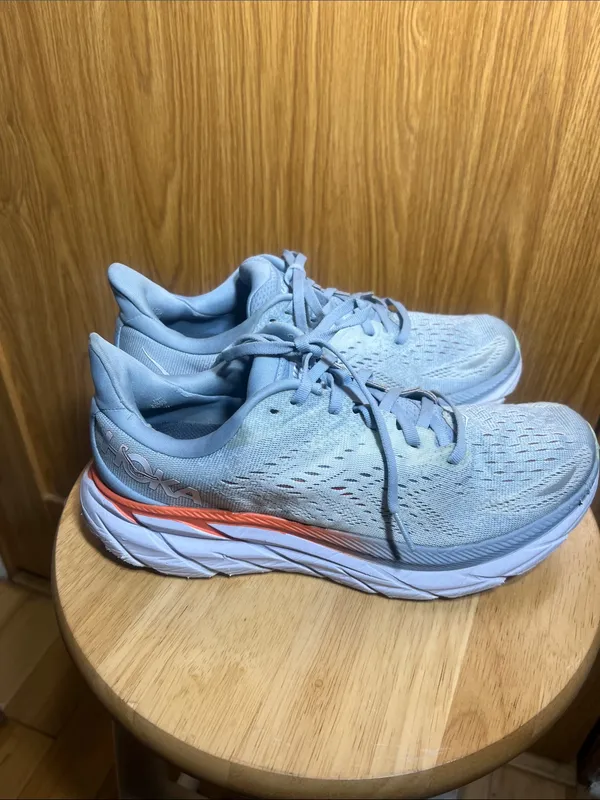 Hoka Women's Pale Blue Running Shoes with Mint Toe Accents - Image 4