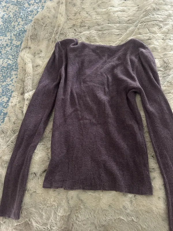 American Eagle Long sleeve purple sweater - Image 3
