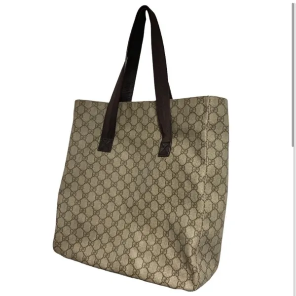 Gucci Supreme GG shopper tote authentic Leather & canvas Very good condition - Image 2
