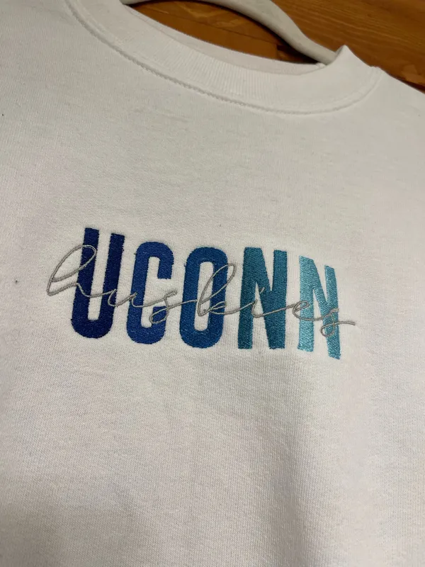 Embroidered UConn Crewneck - Image 2