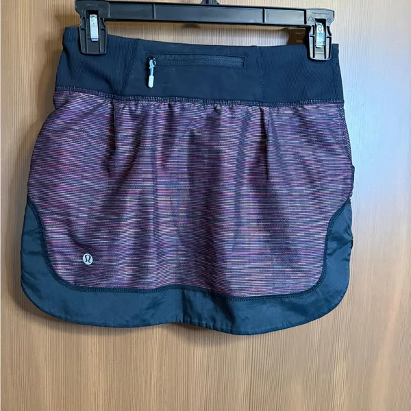 Lululemon Run For All Skirt sz 2 Space Dye Black - Image 12