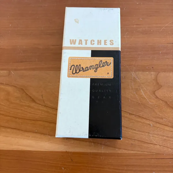 Wrangler Montana Silversmiths Cowhide Print Watch Silver Tone WR181 New in Box - Image 5