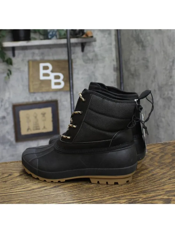 Universal Thread Womens Tiffani Duck Boots Water Resistant 94642636 Black 8M - Image 2