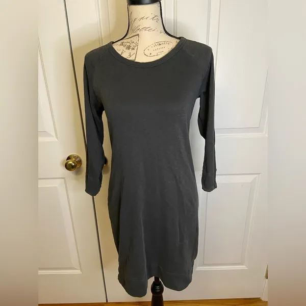James Perse Standard‎ Revolve Raglan Sweatshirt Dress sz 2 - Image 2