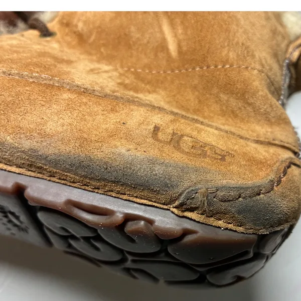 UGG Australia Chickaree Lace Up Moccasin Shearling Suede Ankle Boot Chestnut 7 - Image 7