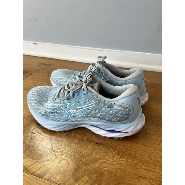 Mizuno Wave Inspire 20 Women's Cerulean‎ Blue White Running Shoes Size 9.5 - Image 3