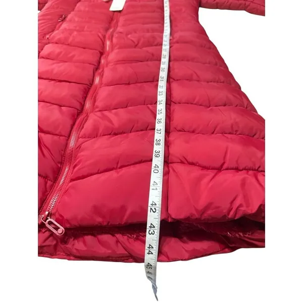 Red Marine Long Red Puffer Jacket Sz XL NWT - Image 7