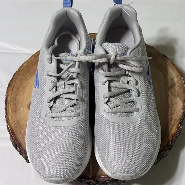 Skechers Women's Memory Foam Gray Athletic Walking Sneakers Shoes Size 7.5 NWT S - Image 5