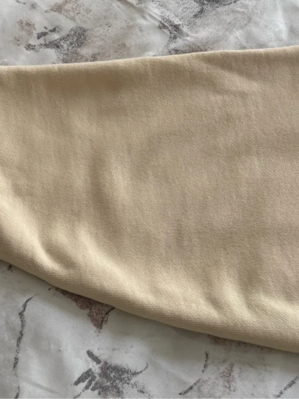 Parade Beige Embroidered Crewneck 100% cotton Sweatshirt, size M loungewear - Image 7