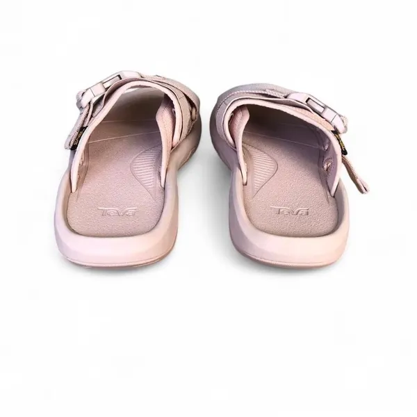 Teva Women’s Pale Pink Adjustable Slide Sandals Size 7 New - Image 4