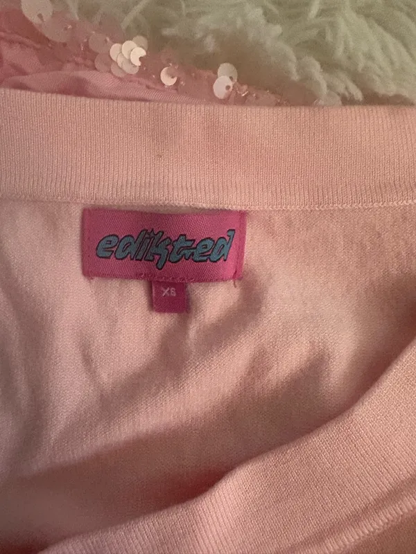 Pink Edikted Off-The-Shoulder Top - Image 3