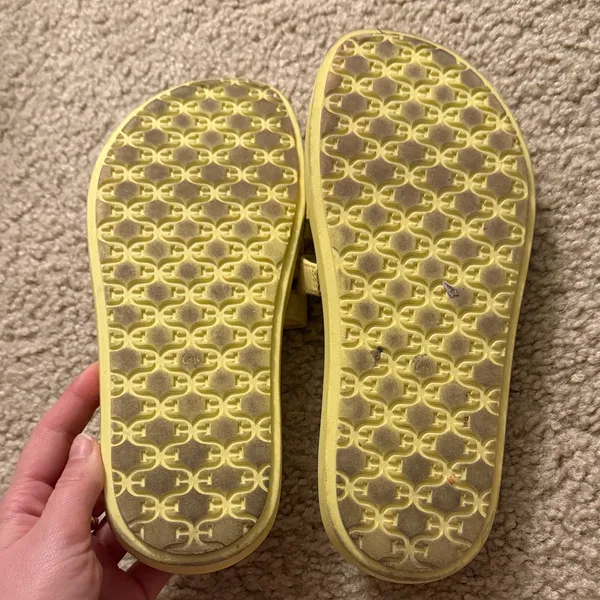 Sam Edelman Light Yellow Slide Sandals - Image 3