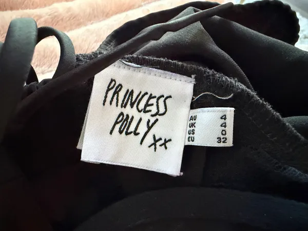 Princess Polly Top Black Lace Long Sleeve - Image 3