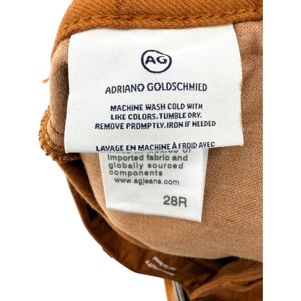 AG Adriano Goldschmied Renn Utility‎ High Rise Barrel Cargo Pants Clay 28 NWT - Image 12