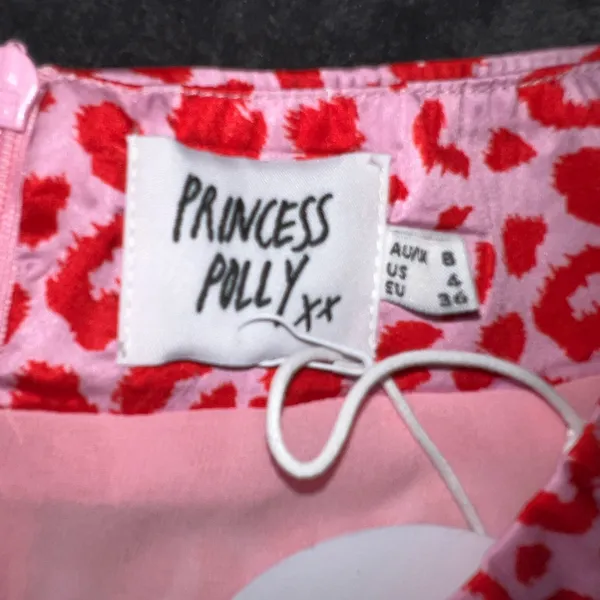 Princess Polly Quinny Pink Leopard Mini Skirt Size 4 - Image 15