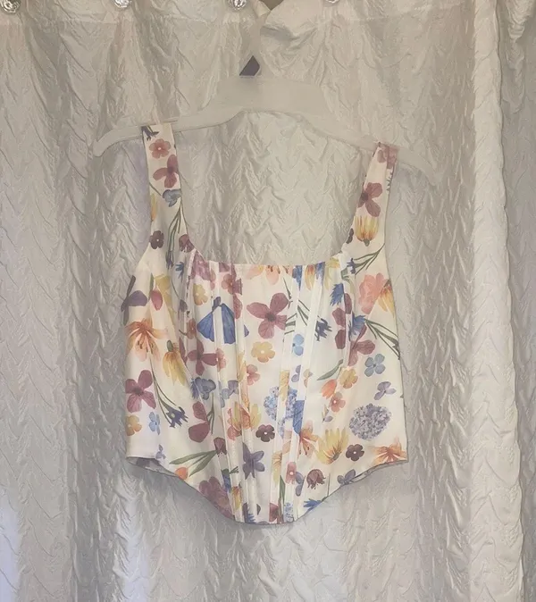 Amazon Floral Corset Top - Image 4