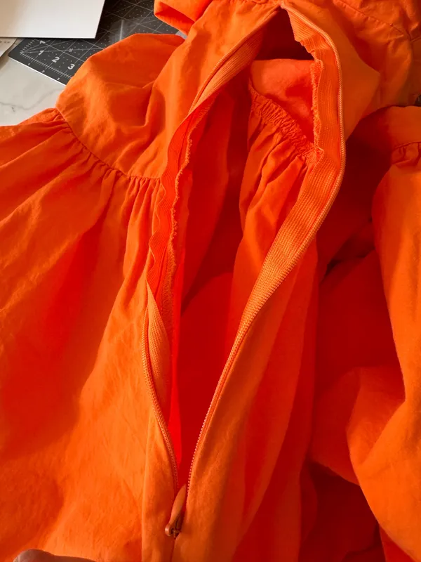 Showpo Orange Puff Sleeve Mini Dress Babydoll Tennessee Game Day 6 - Image 8