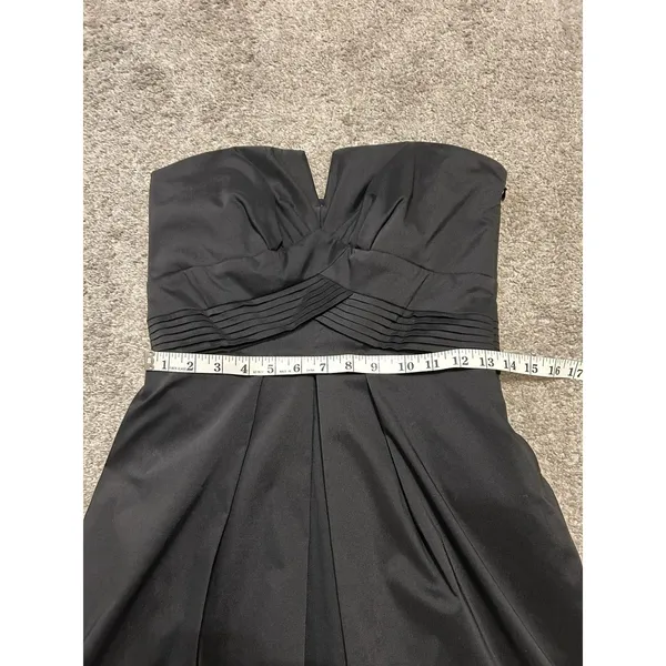 White House Black Market Strapless Pleated Mini‎ Formal Dress Size 4 - Image 7