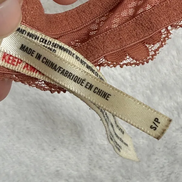 Intimately‎ Free People Women Terracotta Floral Lace Halter Bralette Small S/P - Image 3