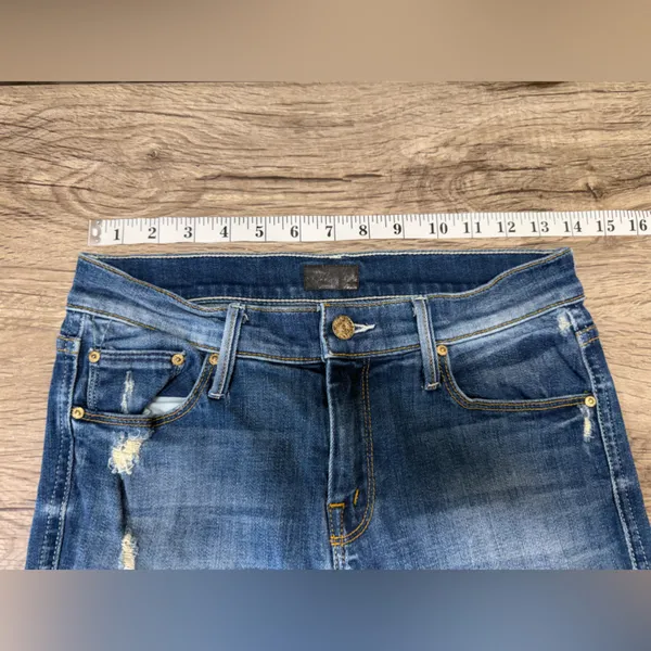 MOTHER the vamp jeans rough it‎ up size 26 - Image 5