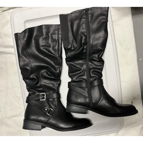 Women's White Mountain Boots New Without Tags 8.5 Faux Leather - Image 3