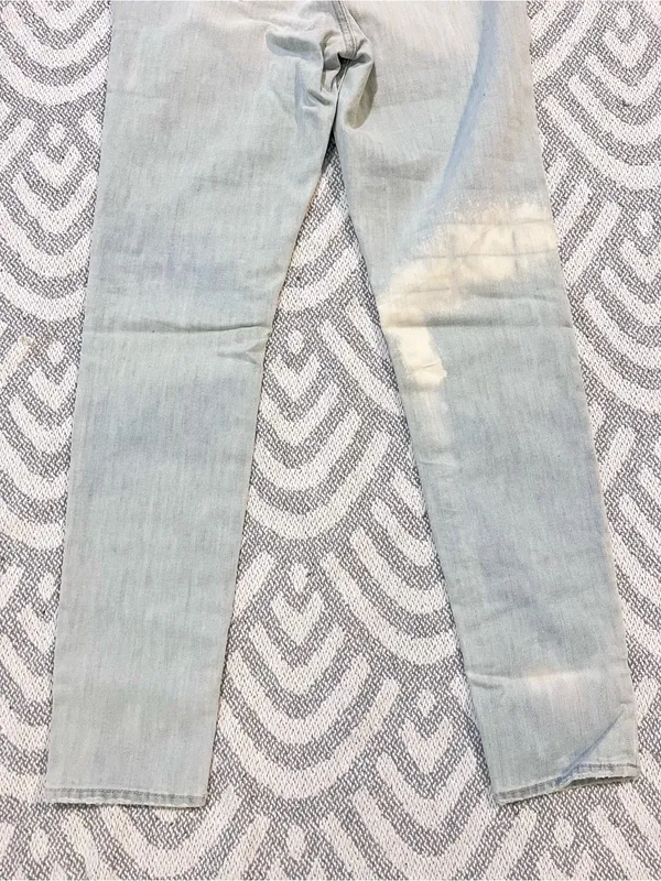 ABERCROMBIE & FITCH High Rise Super Skinny Beaded Light Wash Jeans 10 NWT - Image 7