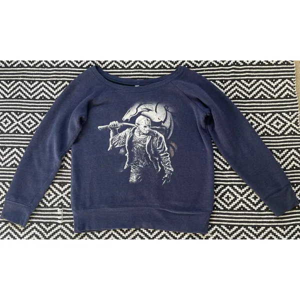 Bella Canvas Jason Voorhees x Denver Broncos Sweatshirt - Image 12