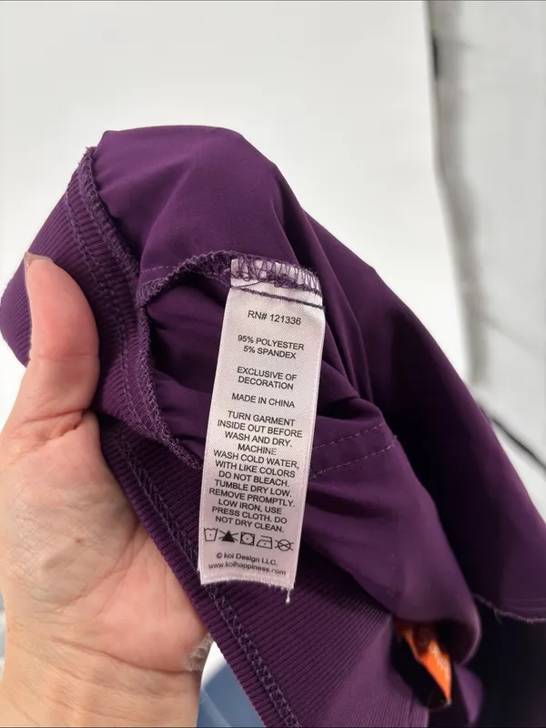 Koi Laurie medium petite purple scrub pants Size undefined - Image 4